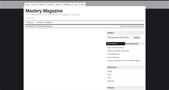 Desktop Screenshot of masterymagazine.com